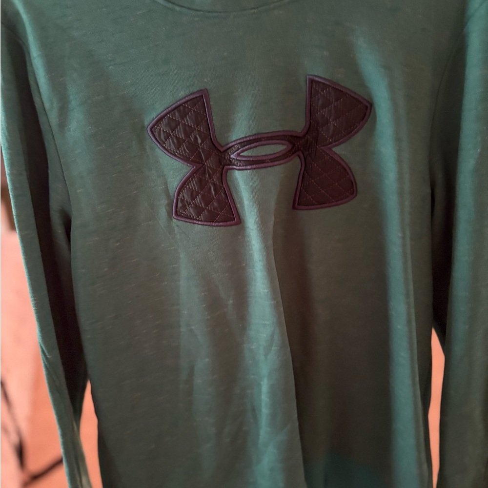 Under Armour Green Sweatshirt with Black Logo